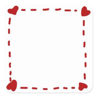Made With Love Square Sticker