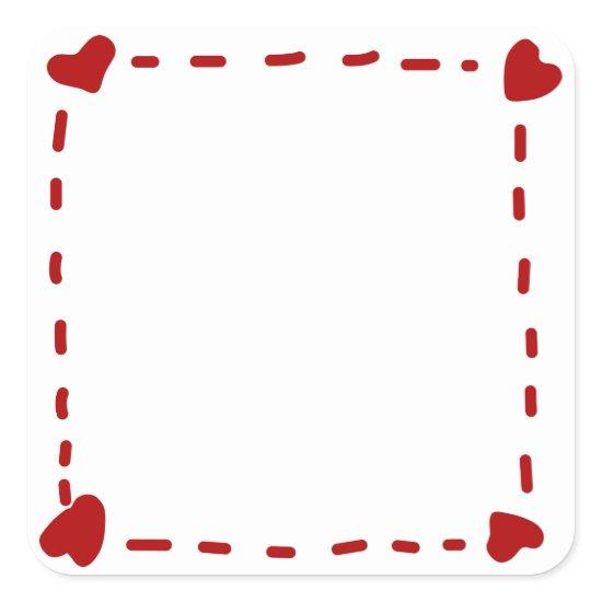 Made With Love Square Sticker