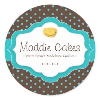 Madeleine Cookies Polk a Dot Stickers