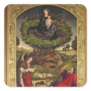 Madonna and Child 2 Square Sticker