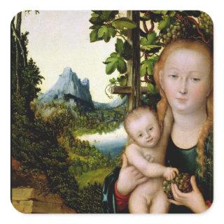 Madonna and Child, c.1525 Square Sticker