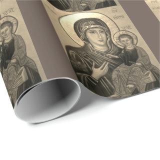 Madonna and child fine art pattern