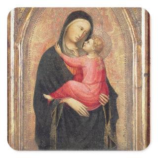 Madonna and Child (panel) 3 Square Sticker