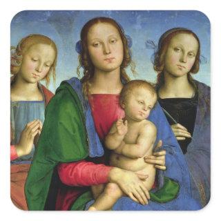 Madonna and Child Square Sticker