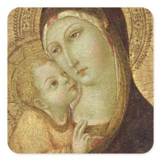 Madonna and Child Square Sticker