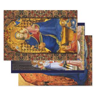 MADONNA WITH CHILD AND ANGELS ,SAINTS Fra Angelico  Sheets