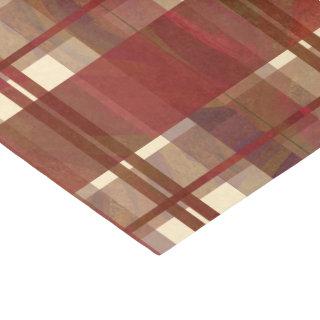 Madras Plaid Fall Red Tissue Paper