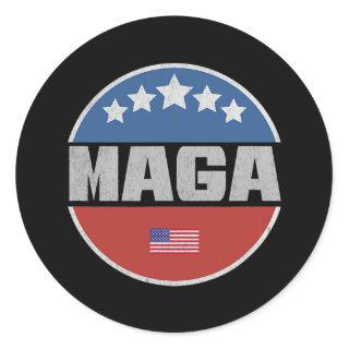 Maga America First MAGA  Classic Round Sticker