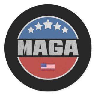 Maga America First MAGA  Classic Round Sticker