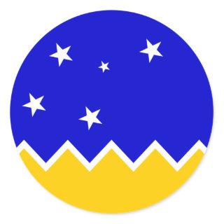 Magallanes Patagonia/Patagonian Flag. Chile Classic Round Sticker
