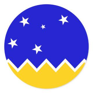 Magallanes Patagonia/Patagonian Flag. Chile Classic Round Sticker