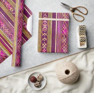 Magenta Gold Christmas Pattern#2 ID1009