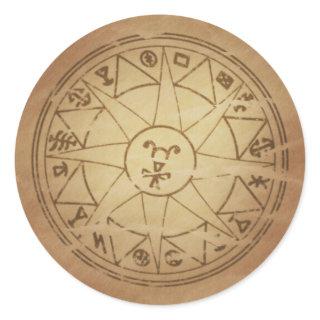 Magic Amulet for Safe Travel Magic Charms Classic Round Sticker