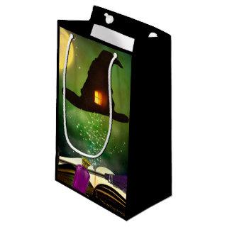 Magic Hat & Magical Spell Book Whimsical Fun Party Small Gift Bag