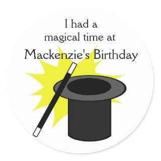 Magic Me/ Magician's Hat Classic Round Sticker