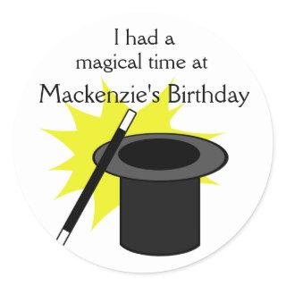 Magic Me/ Magician's Hat Classic Round Sticker