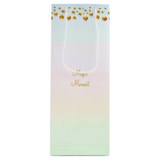 Magic Moment & Gold Confetti Wine Gift Bag
