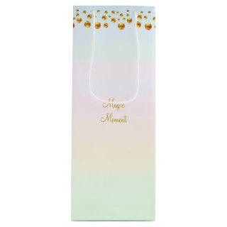 Magic Moment & Gold Confetti Wine Gift Bag