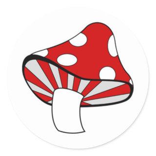 Magic Mushroom Classic Round Sticker