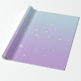 Magical Blue Lilac Bokeh Aesthetic Gradient Ombre