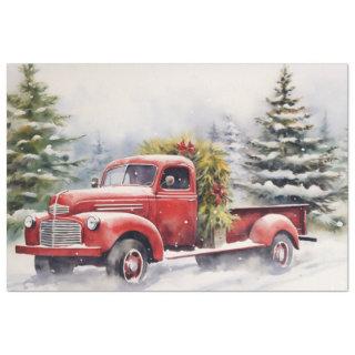 Magical Christmas Journey: Vintage Truck  Tissue Paper