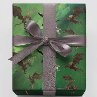 Magical Fantasy Dragon Serpent Flying Galaxy