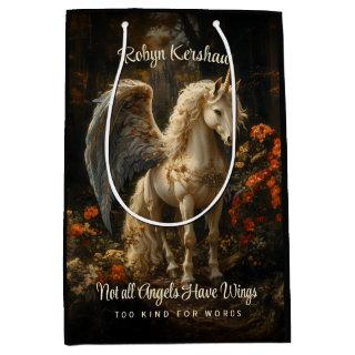 Magical Forest Unicorn with Wings Thank You Medium Gift Bag