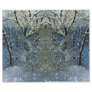 Magical Glittering Winter Wonderland Snowy Forest