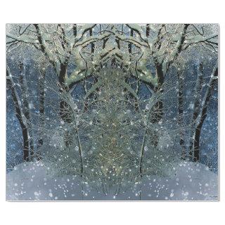 Magical Glittering Winter Wonderland Snowy Forest