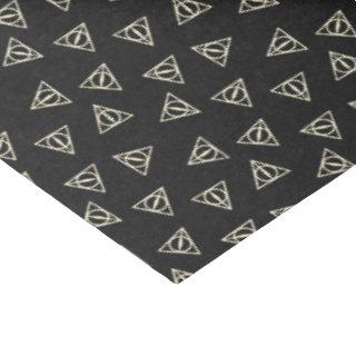 Magical Grey Yellow Triangle Circle Wand Symbol Tissue Paper