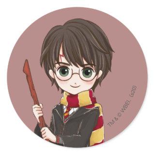 Magical HARRY POTTER™ Watercolor Classic Round Sticker