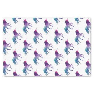 Magical Sparkly Prancing unicorn Tissue Paper