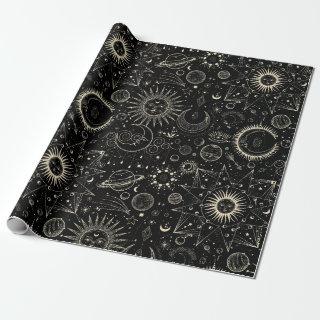 Magical tarot astrology boho celestial