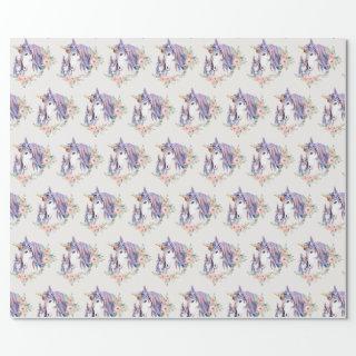 Magical Unicorn Mom & Baby Watercolor Pattern