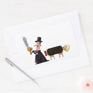 Magician Performing Rectangular Sticker
