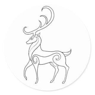 Magick - Stag Classic Round Sticker