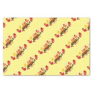 Mahalo Plumeria Tissue Paper