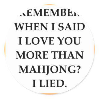 MAHJONG CLASSIC ROUND STICKER