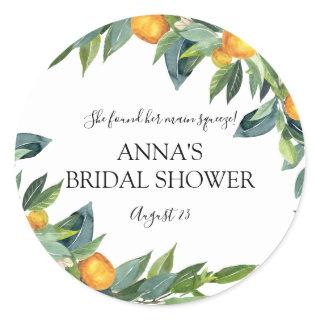 Main Squeeze Bridal Shower Favor Label