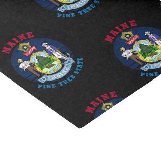 MAINE PINE TREE STATE FLAG TISSUE PAPER