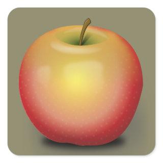 Maintosh Apple Square Sticker