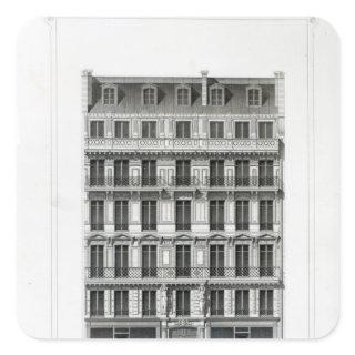 Maison A Loyer, No 3 Rue de la Paix, Paris Square Sticker