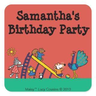 Maisy on the Playground with Friends Square Sticker