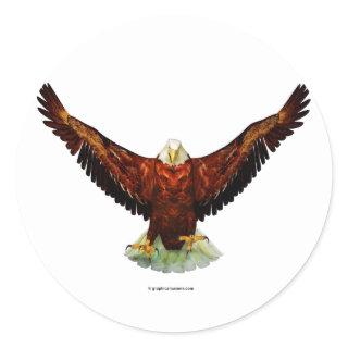 Majestic Eagle Round Stickers