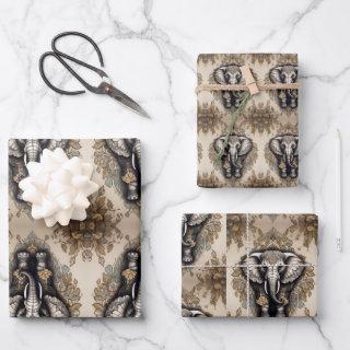 Majestic Elephant Mandala  Sheets
