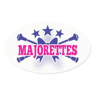 Majorettes Oval Sticker