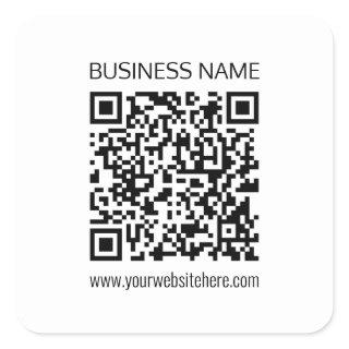 Make a Business QR Code Instantly & Editable Text Square Sticker