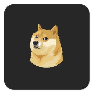 Make America Much WOW again - Dogecoin doge tee Square Sticker