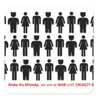 MAKE NO MISTAKE SQUARE STICKER