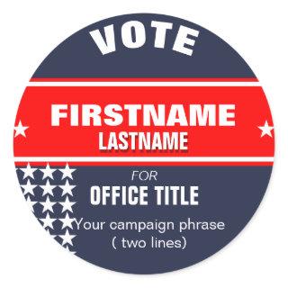 Make your campaign Round Sticker
